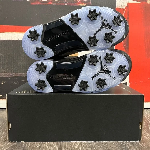 2020 Nike Air Jordan V 5 Low G Golf Black / Metallic Silver / White CU4523 003 - Picture 6 of 11